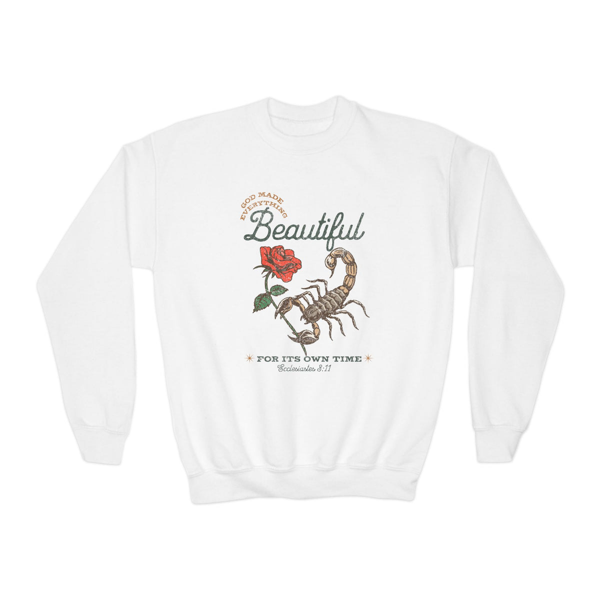 God Made Everything Beautiful Youth Sweatshirt