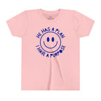 Youth Retro He Has A Plan Shirt