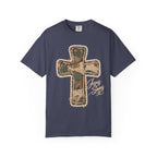 Jesus Saves Faux Pearl Camo patch Shirt