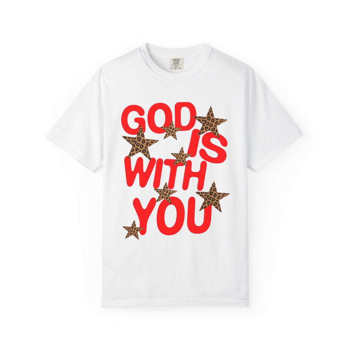 Leopard Star God Is With You Shirt