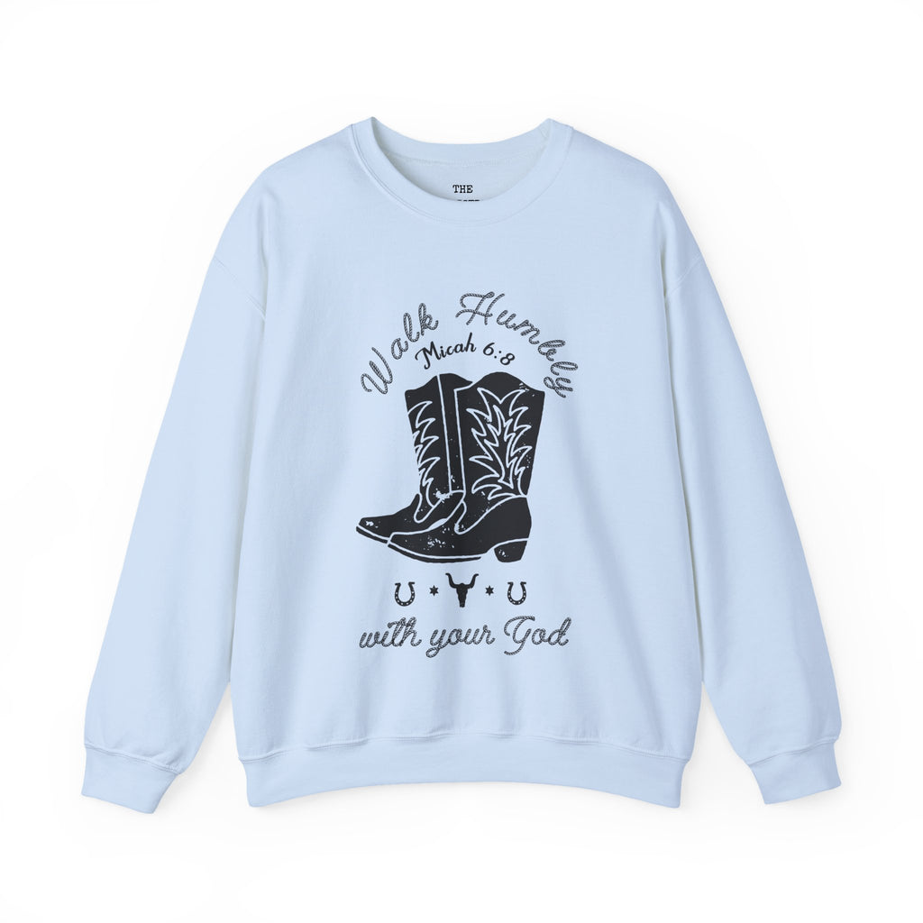 Walk Humbly Rope Font Sweatshirt