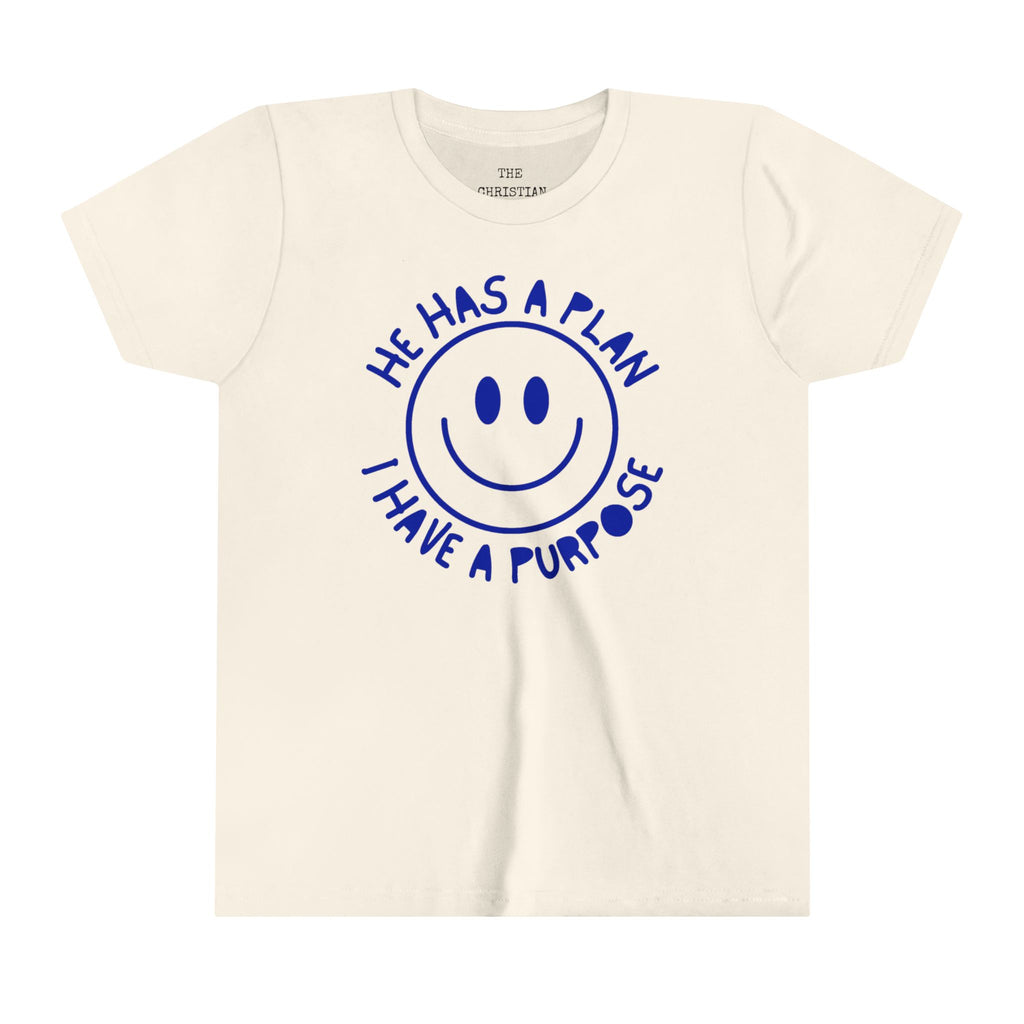 Youth Retro He Has A Plan Shirt