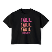 Cowgirl Boots Ya'll Boxy Tee