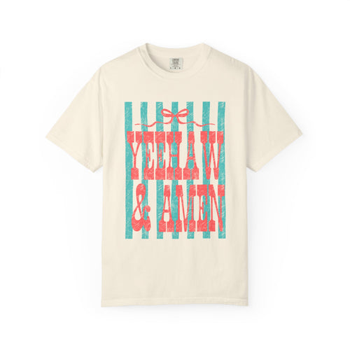 Yeehaw & Amen Ribbon Shirt