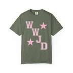WWJD Plaid Font Star Shirt