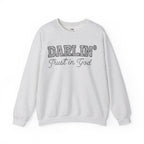 Lace Font Trust in God Sweatshirt