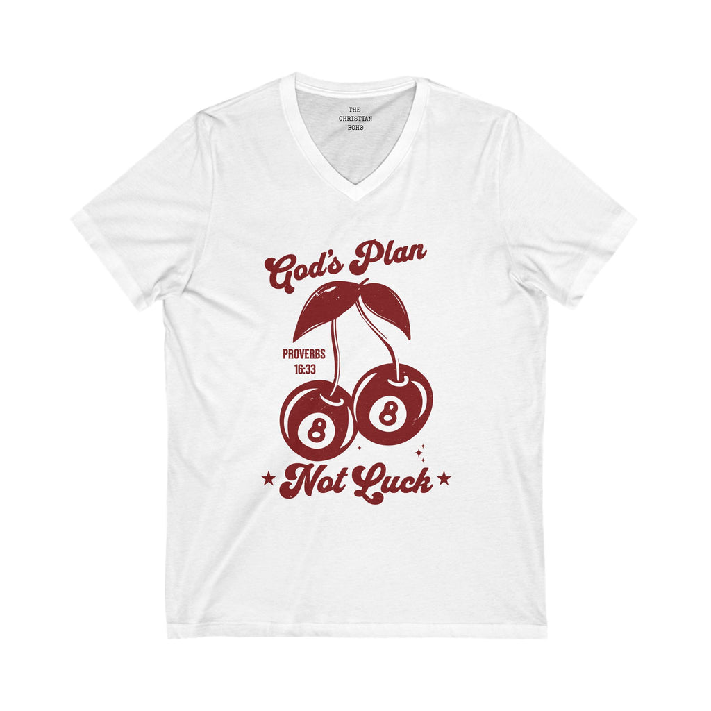 God's Plan Not Luck V Neck