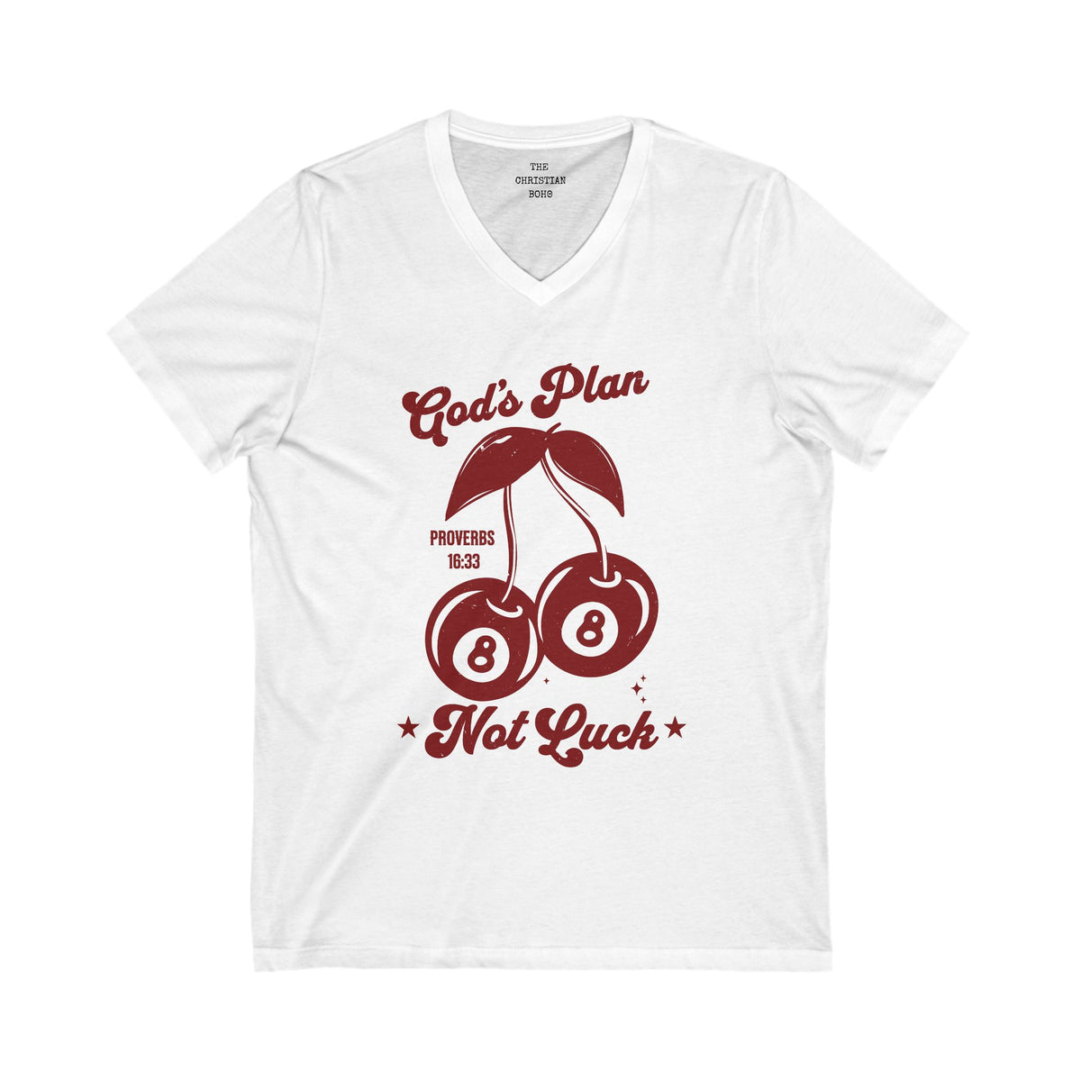 God's Plan Not Luck V Neck