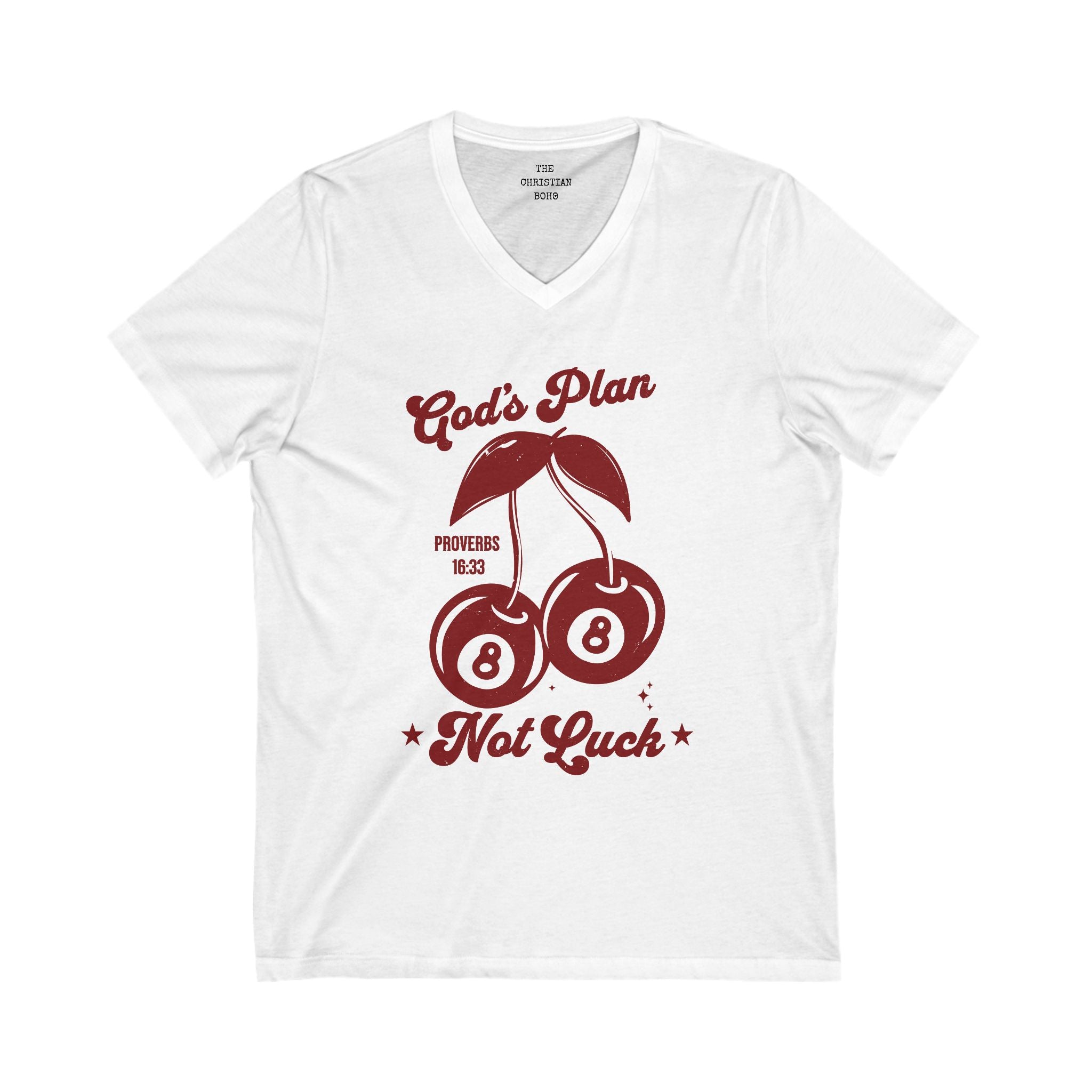 God's Plan Not Luck V Neck