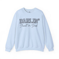 Lace Font Trust in God Sweatshirt