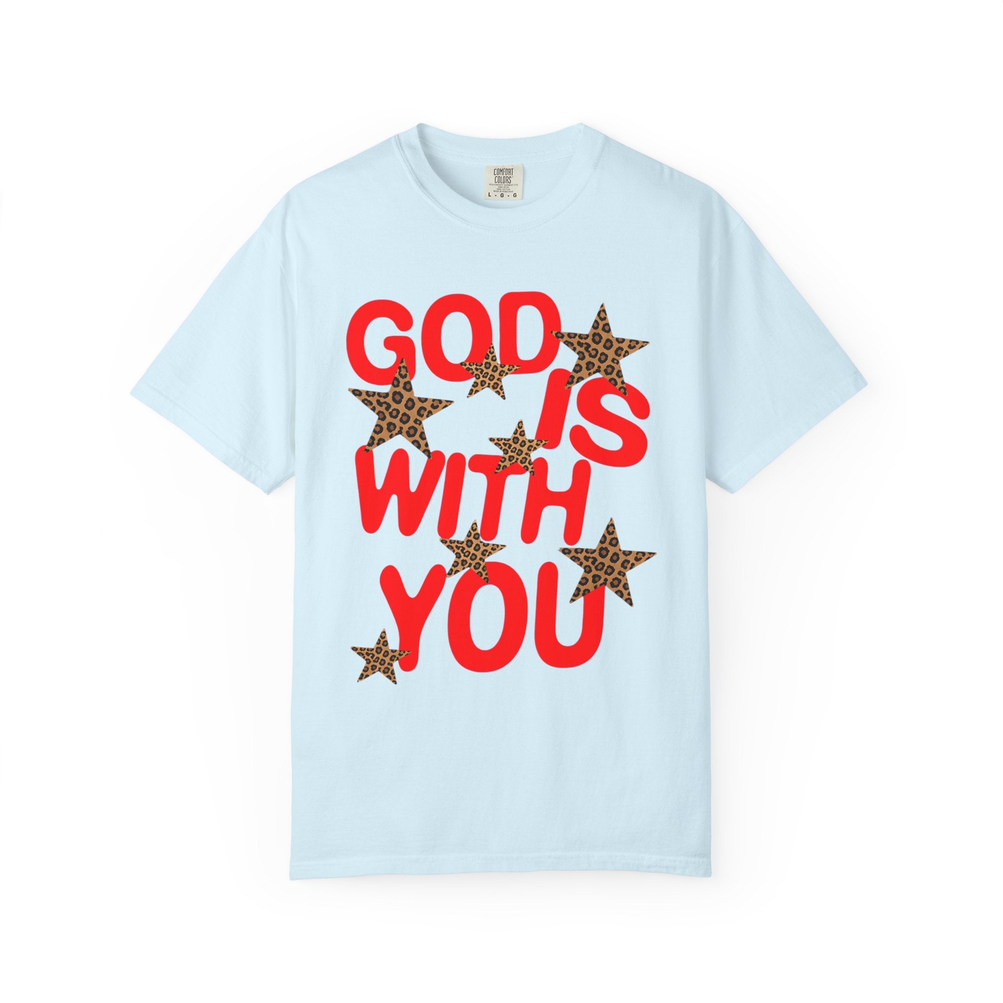 Leopard Star God Is With You Shirt
