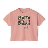 Camo Leopard Font Darlin' Boxy Tee