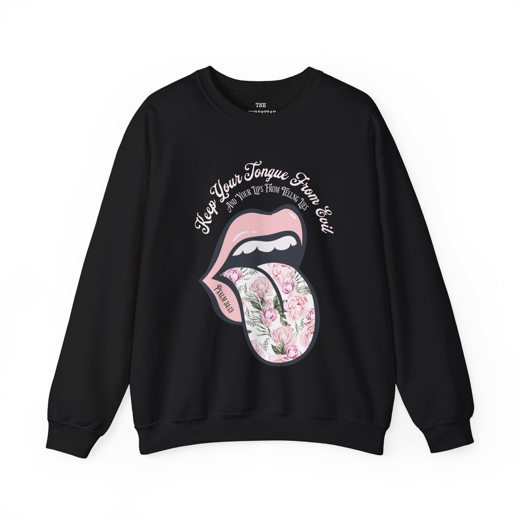 Retro Keep Your Tongue From Evil Sweatshirt