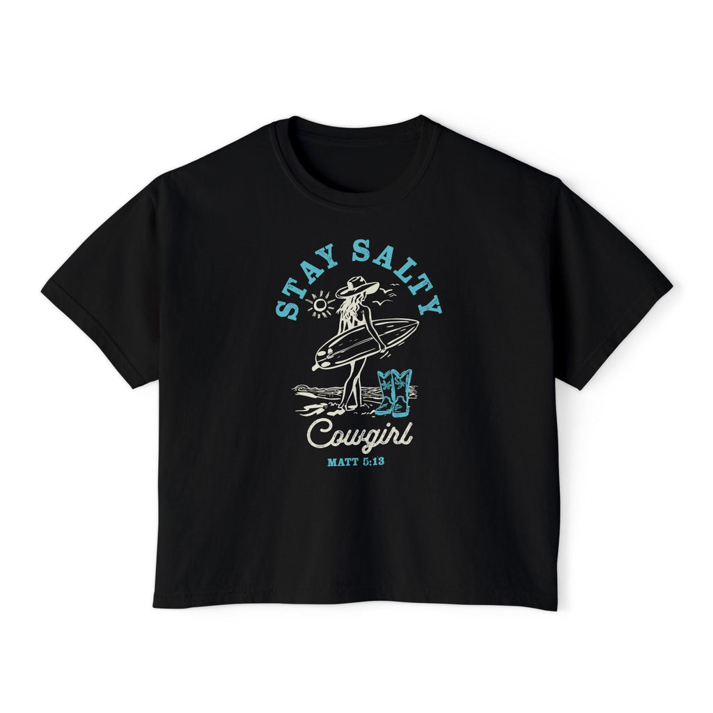 Retro Cowgirl Beach Boxy Tee