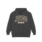 Camo Font Jesus Loves You Hoodie