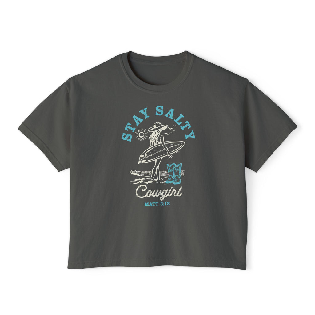 Retro Cowgirl Beach Boxy Tee