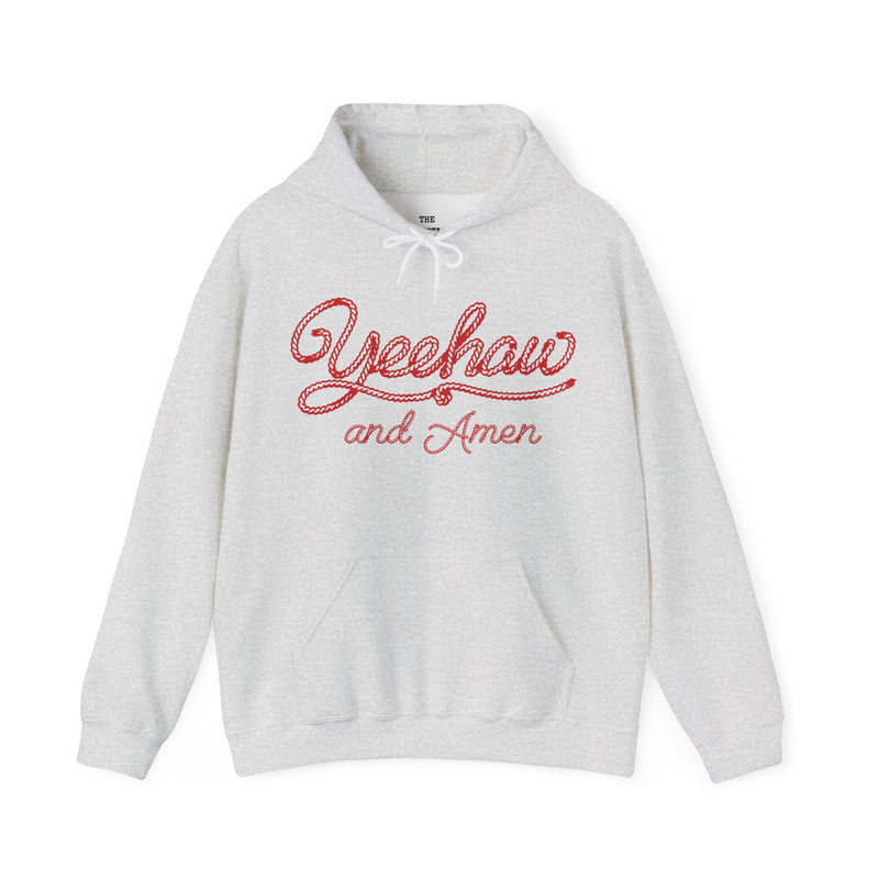 Rope Font Yeehaw and Amen Hoodie