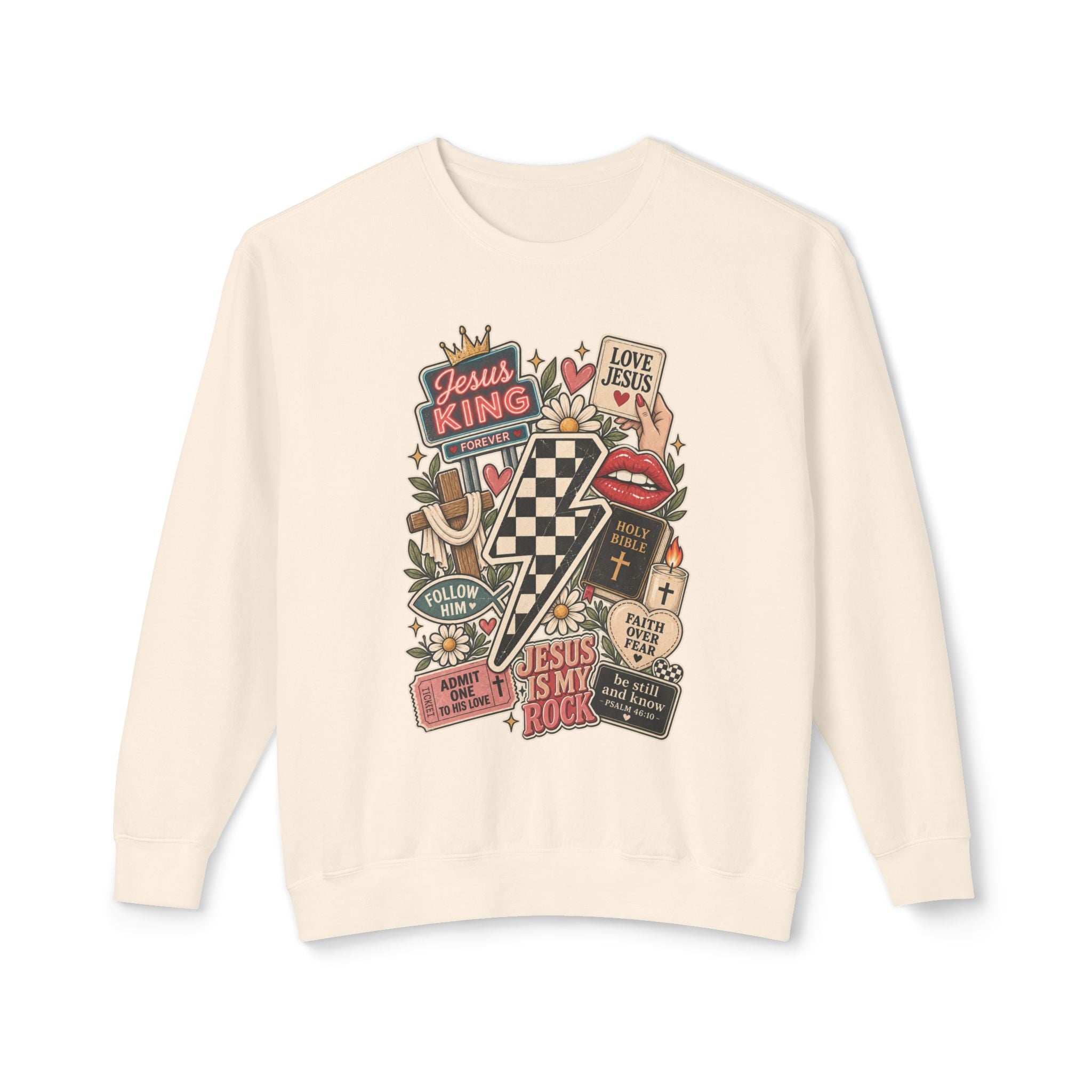 Western Collage Jesus Sweatshirt
