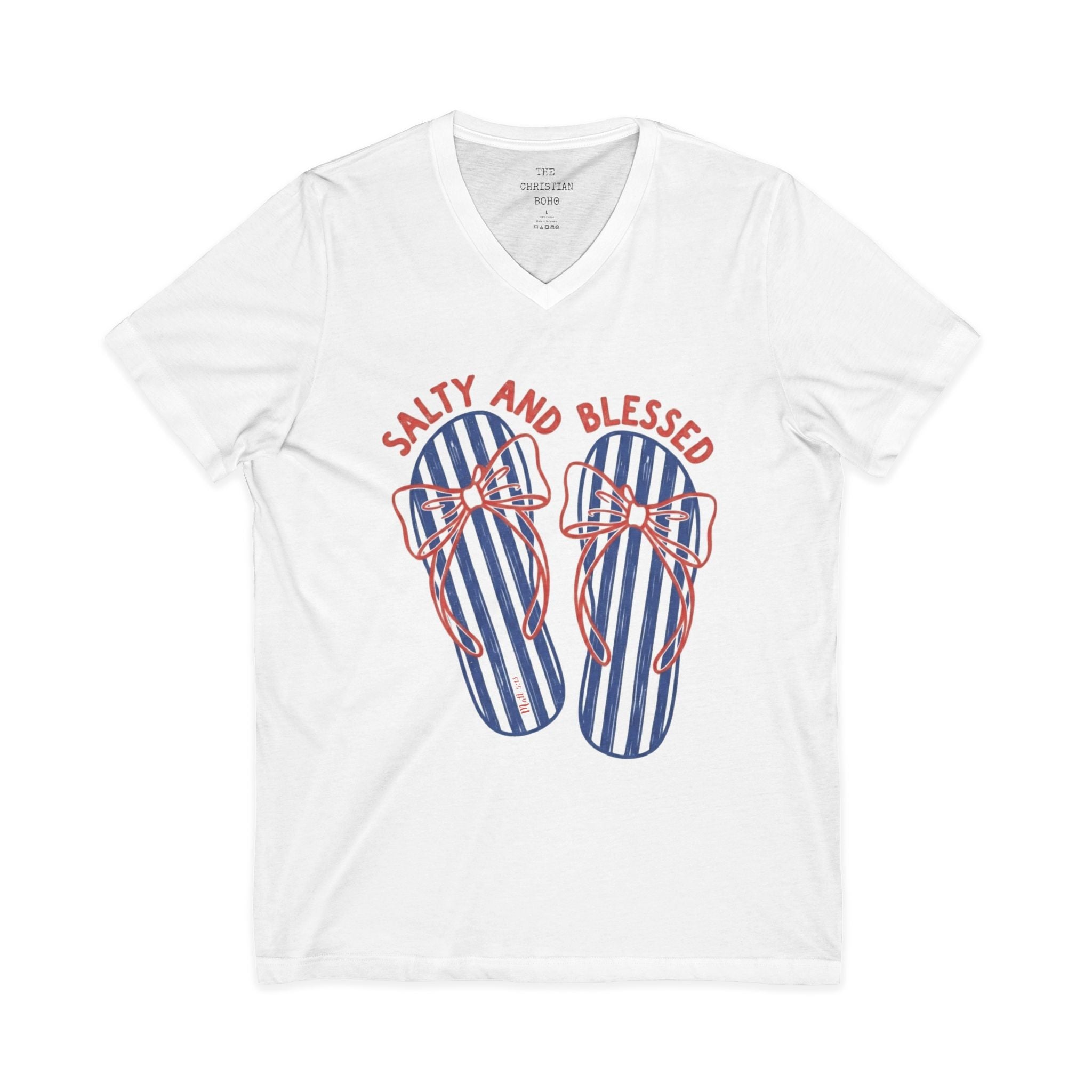Sandals Salty and Blessed V Neck