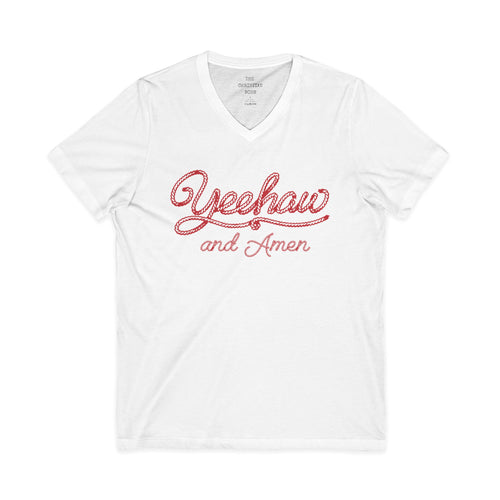 Yeehaw and Amen V neck