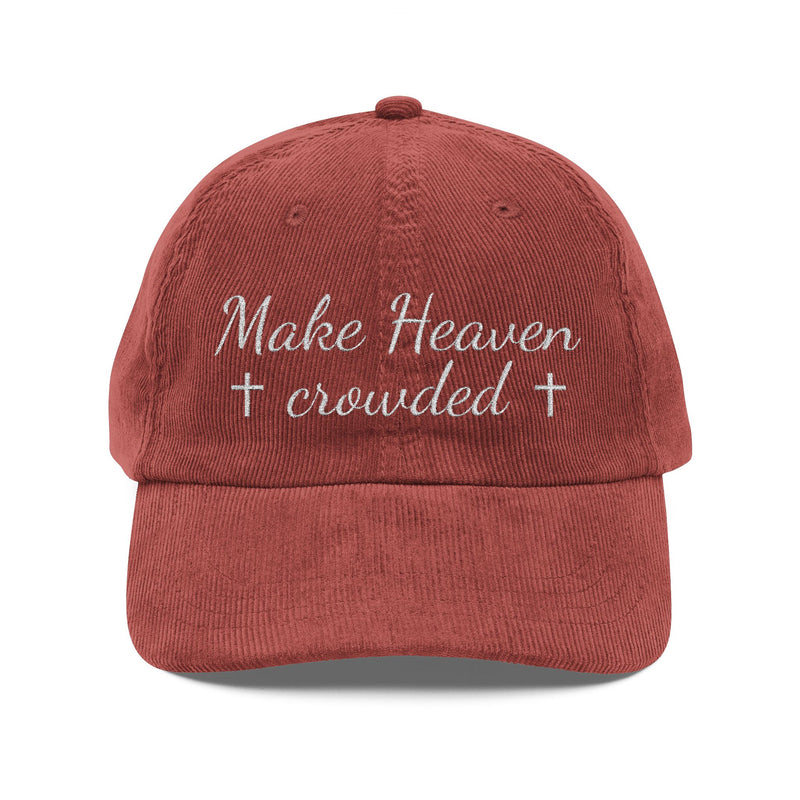 Make Heaven Crowded Corduroy Cap