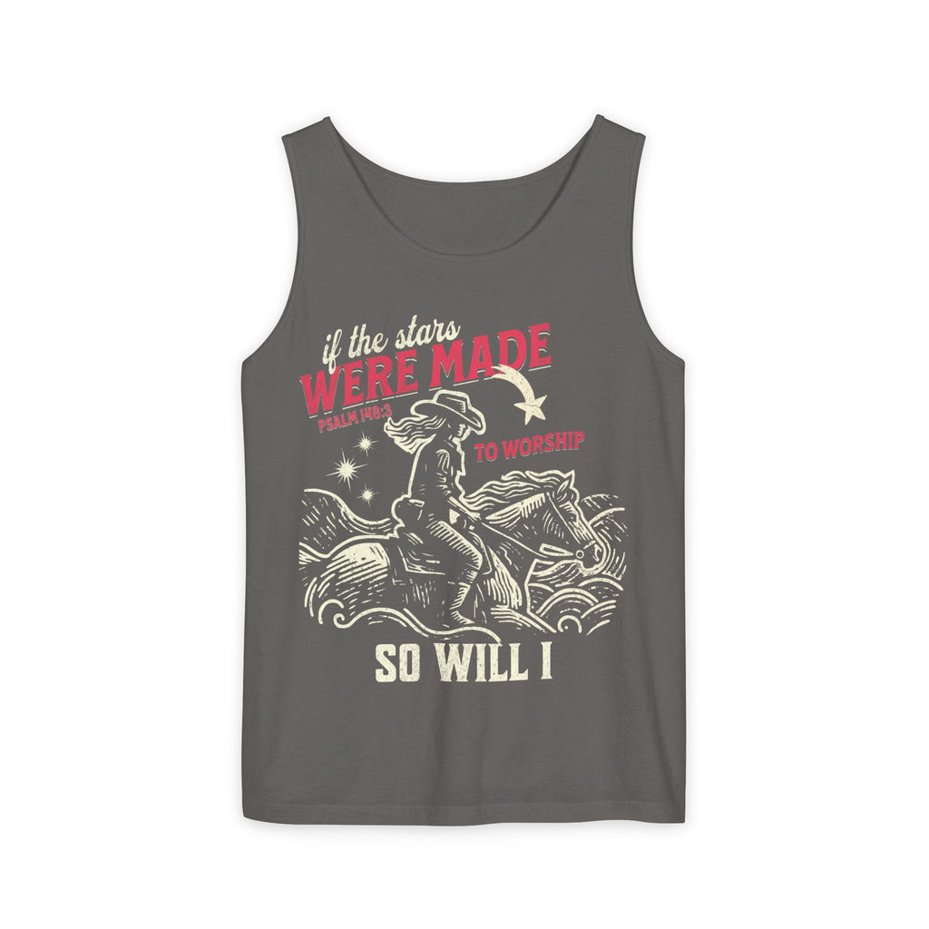 Cowgirl Stars Worship Comfort Colors Tank