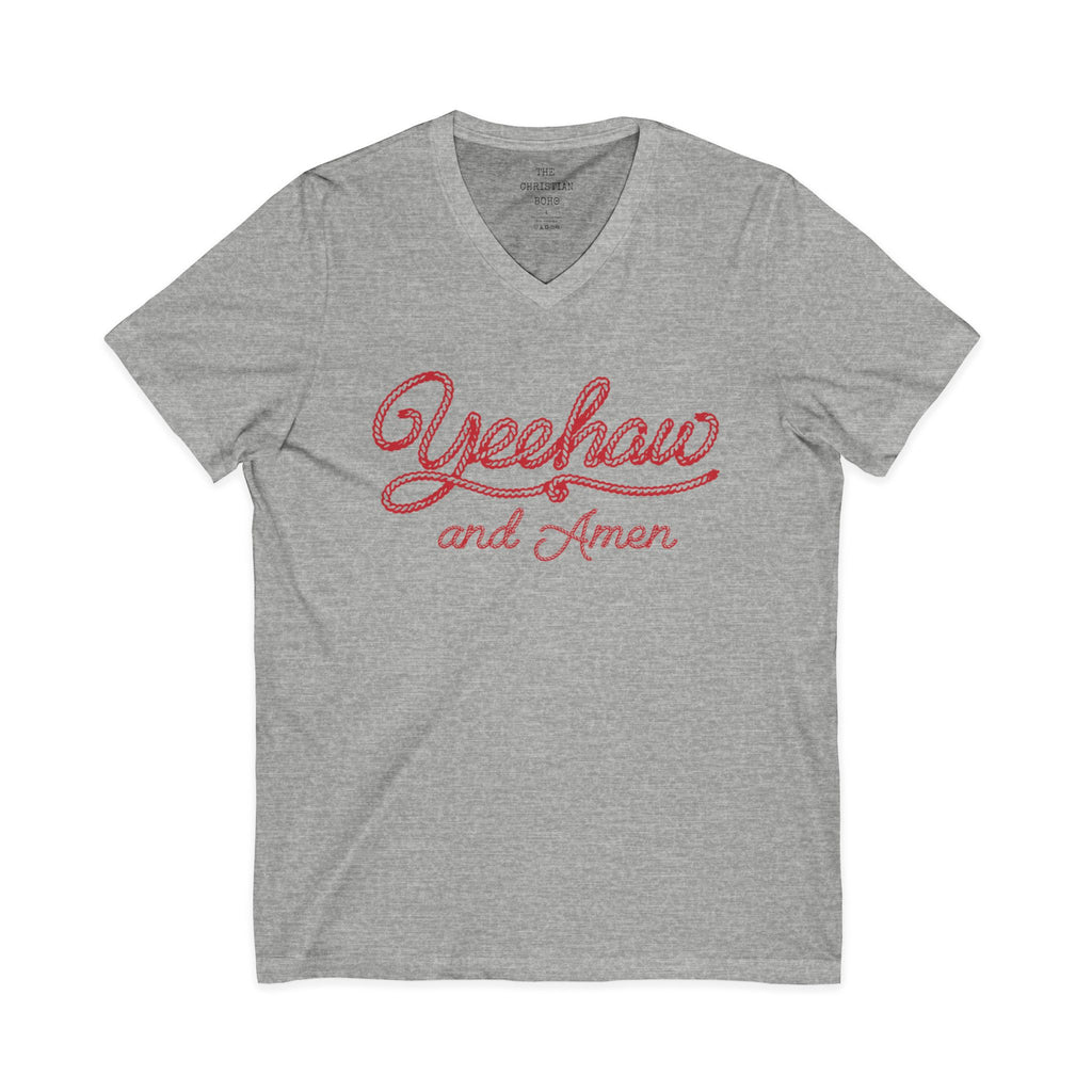 Yeehaw and Amen V neck