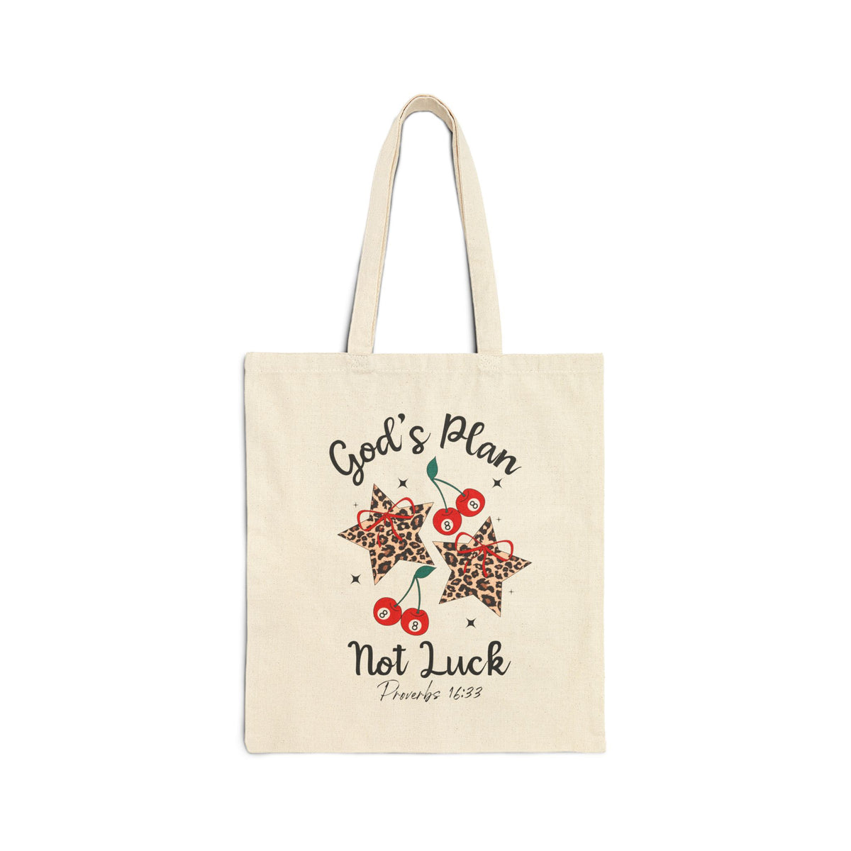 God's Plan Not Luck Tote