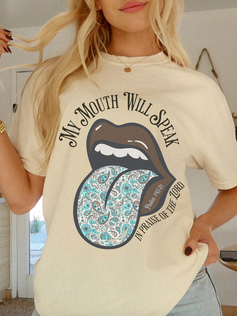 Paisley My Mouth Will Speak Shirt