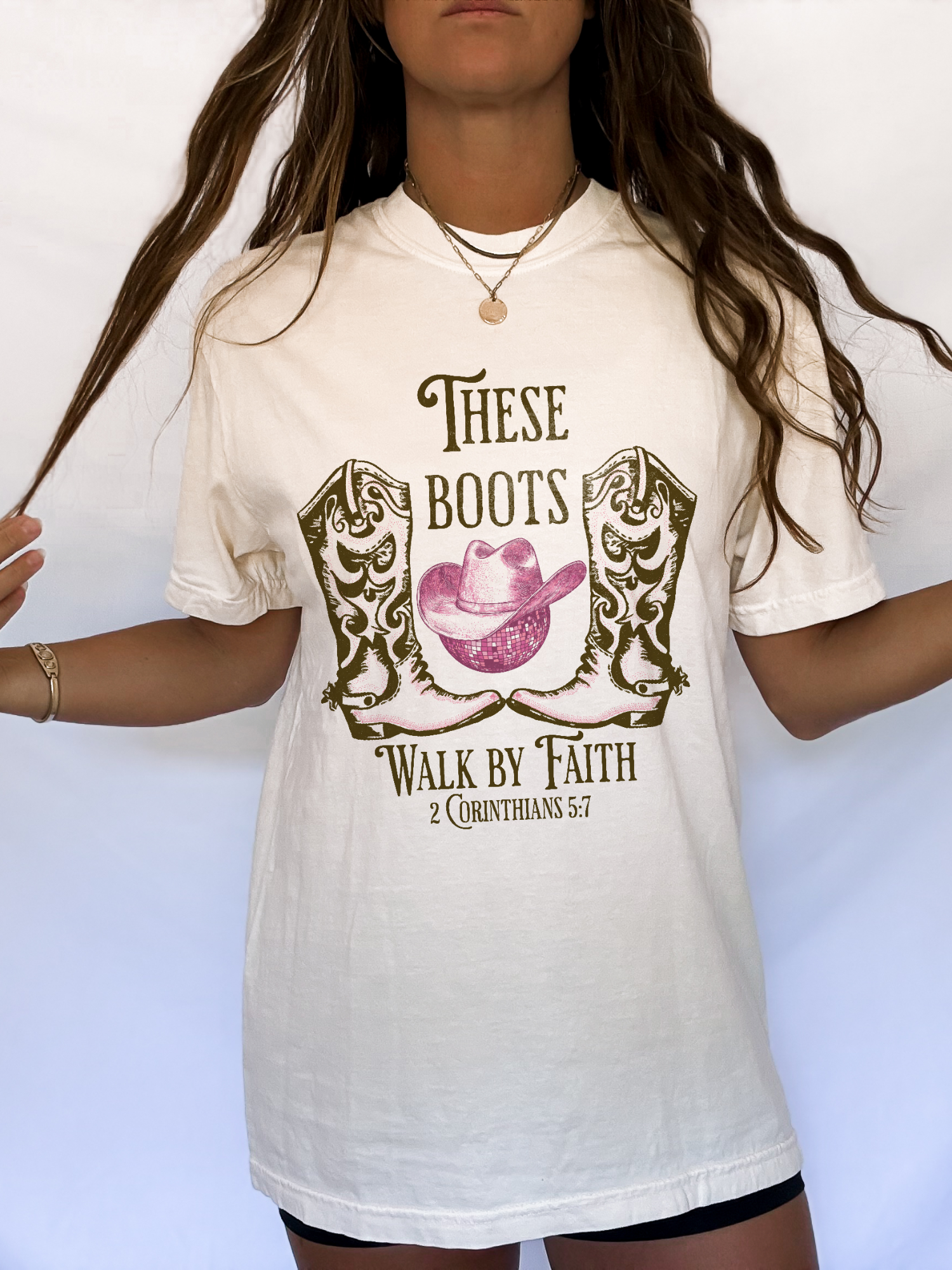 Cowgirl Boots Disco Walk In Faith Shirt