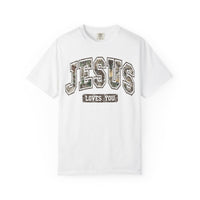 Camo Jesus Loves You Shirt