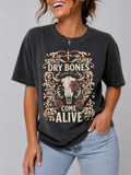 Dry Bones Flower Skull Shirt