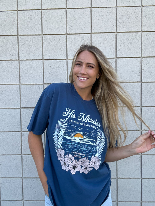 Beach His Mercies Shirt
