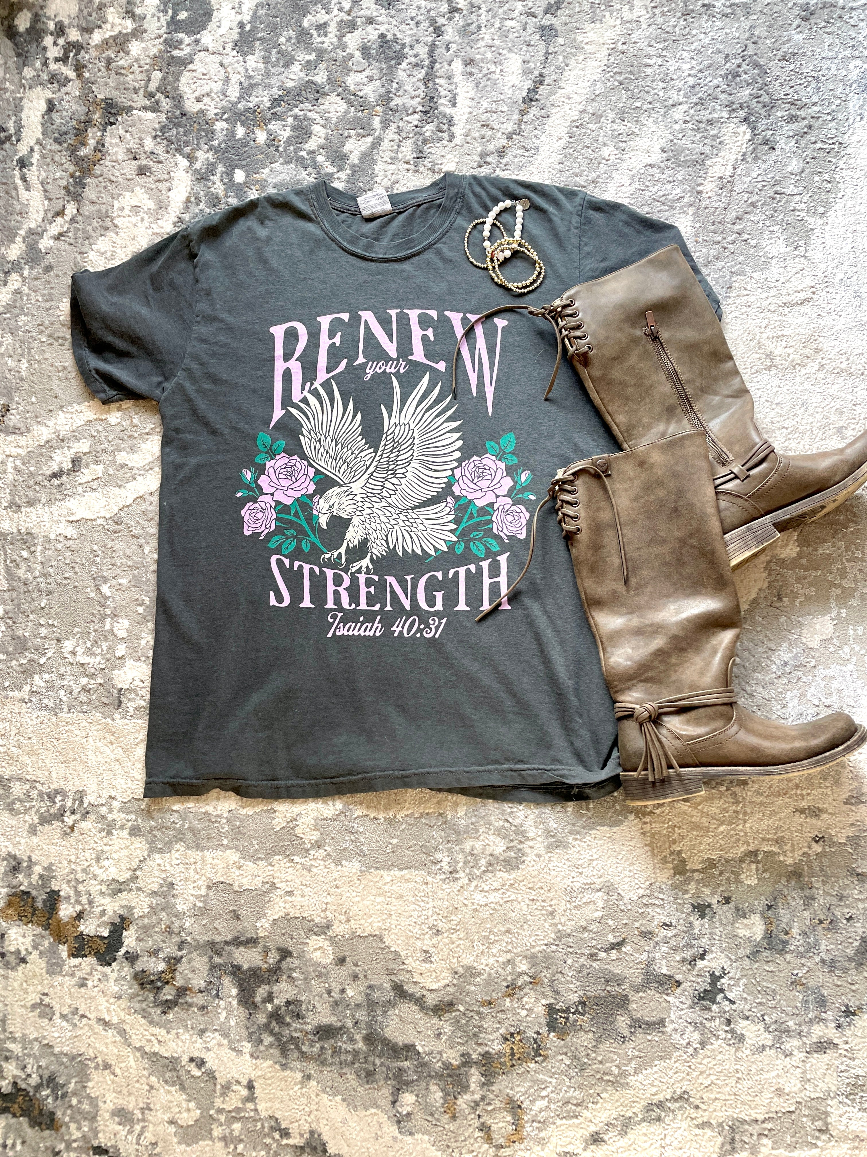 Renew Your Strength Eagle Shirt – The Christian Boho