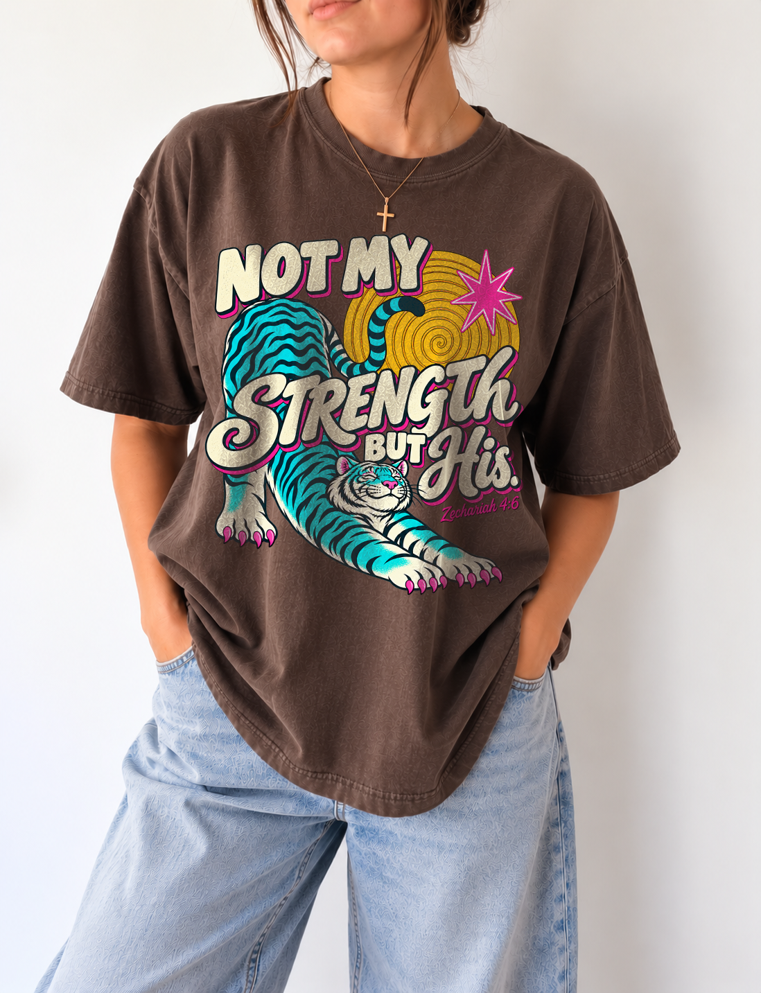 Not My Strength But His Tiger Shirt