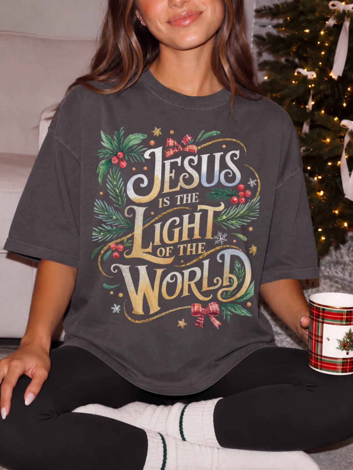 Jesus Is The Light Christmas Shirt