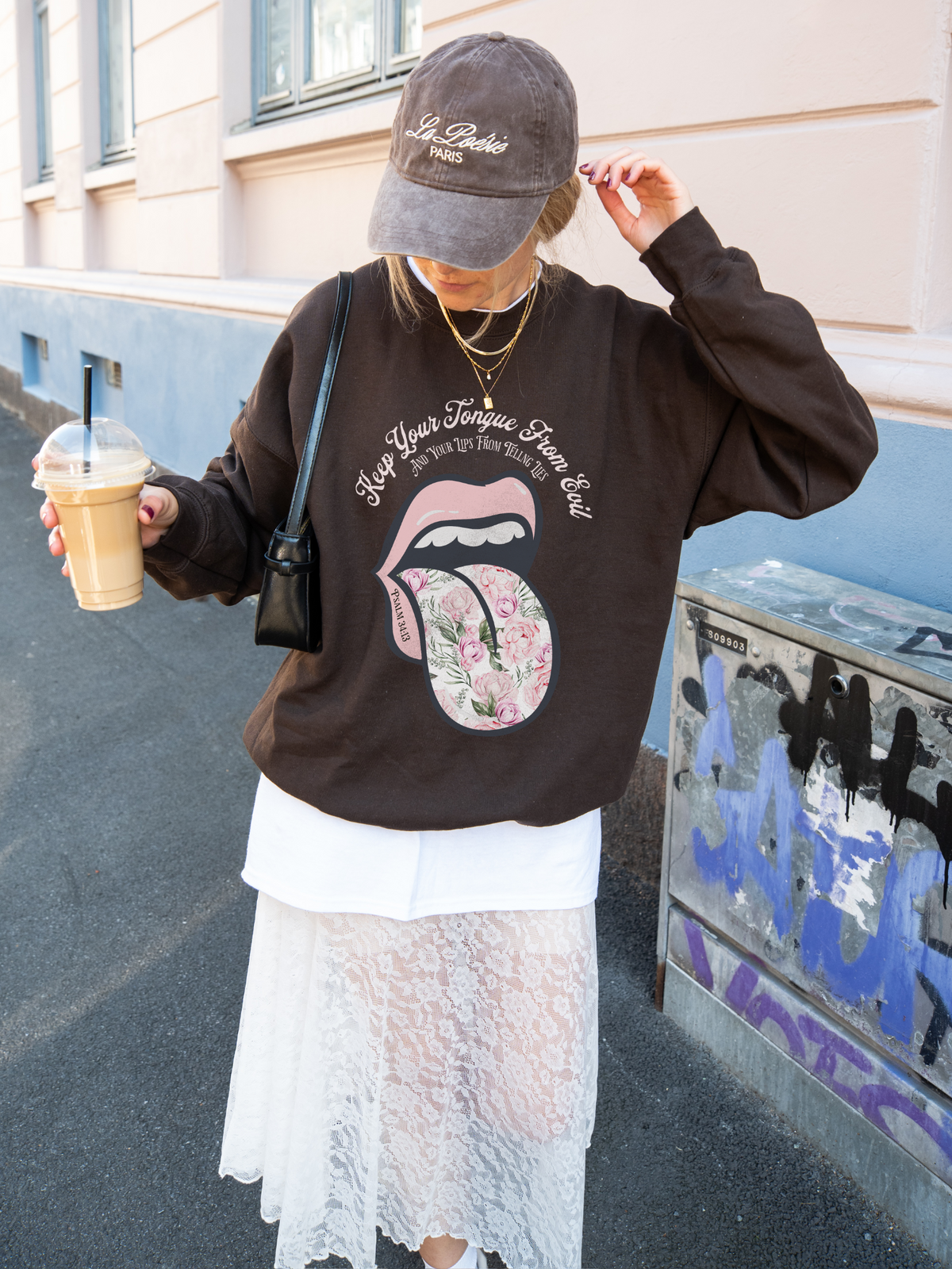 Retro Keep Your Tongue From Evil Sweatshirt