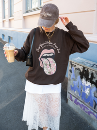 Retro Keep Your Tongue From Evil Sweatshirt
