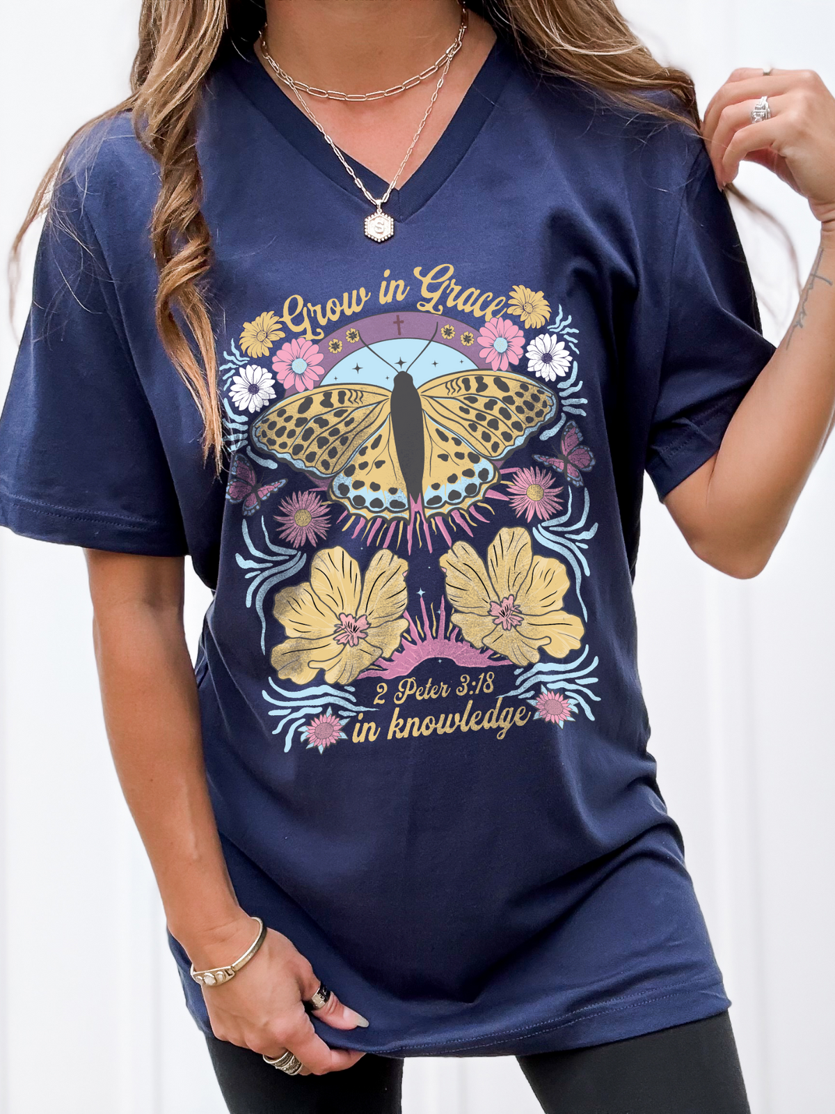 Grow In Knowledge V Neck