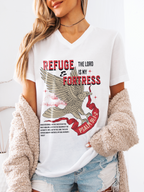 Refuge and Fortress V Neck