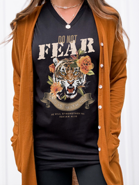 Tiger Do Not Fear V Neck