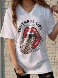 Truthful Lips V Neck