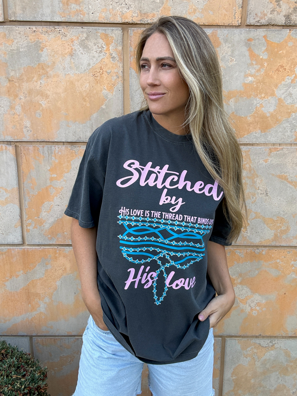 Western Stitched By His Love Shirt