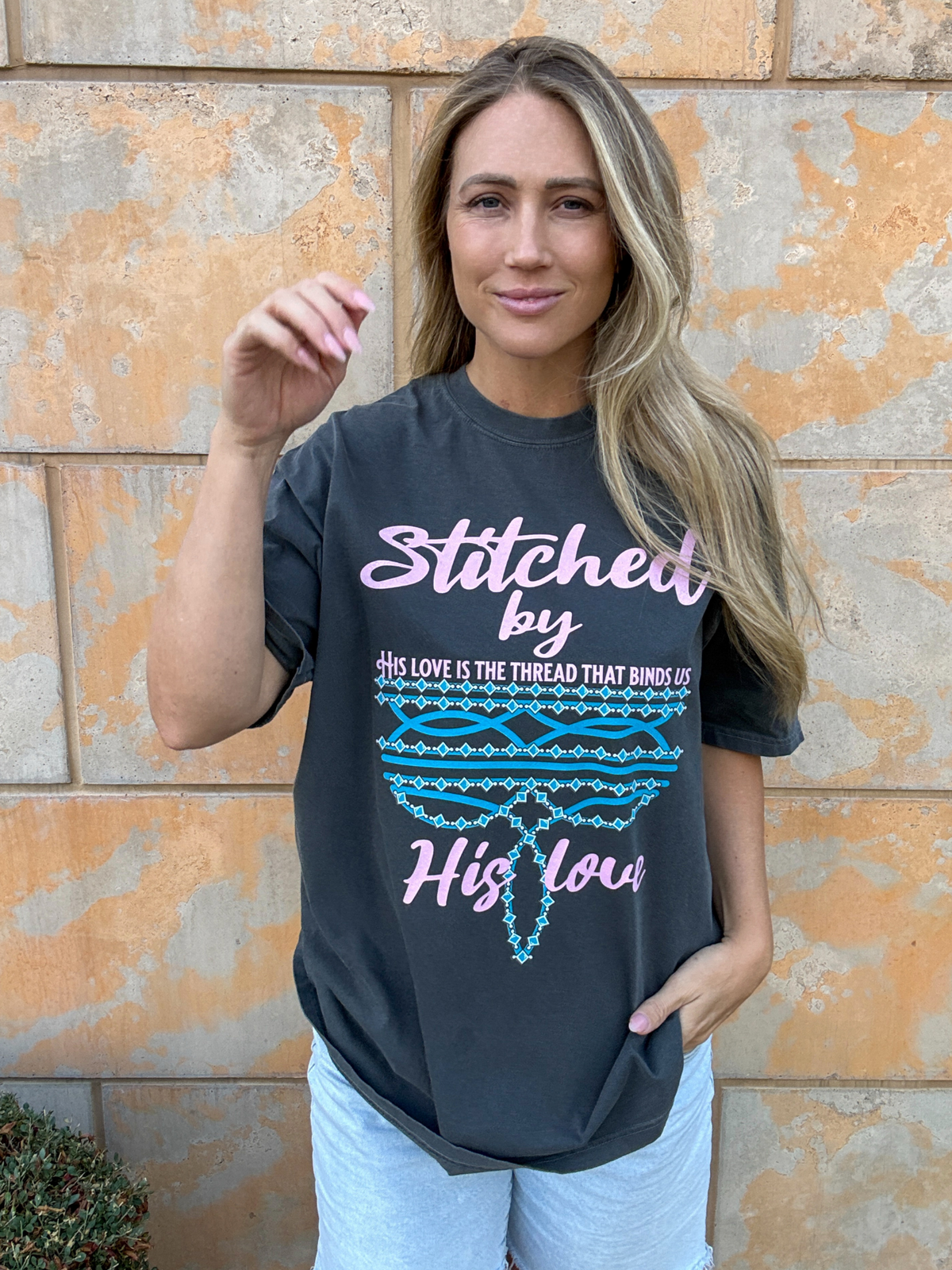 Western Stitched By His Love Shirt