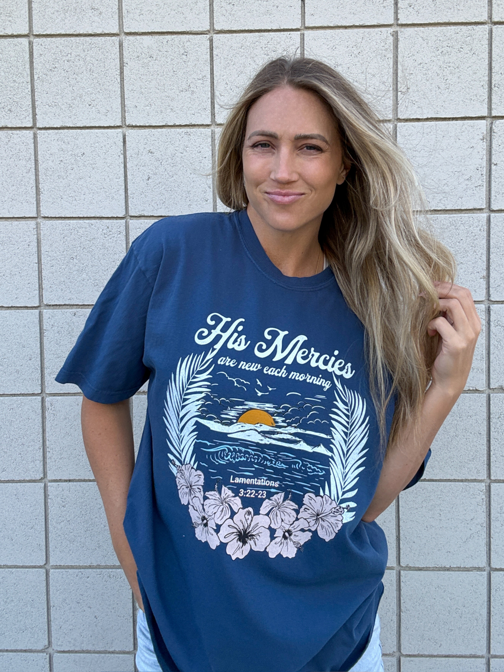 Beach His Mercies Shirt