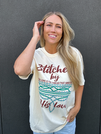 Western Boot Stitched By His Love Shirt