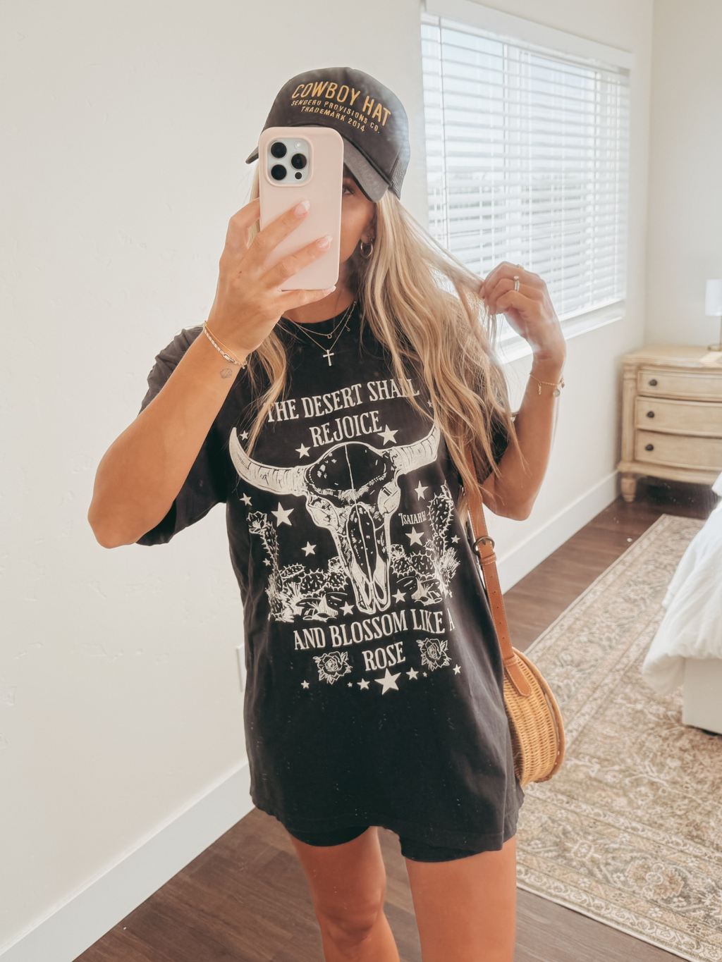 Rejoice Cow Skull Shirt