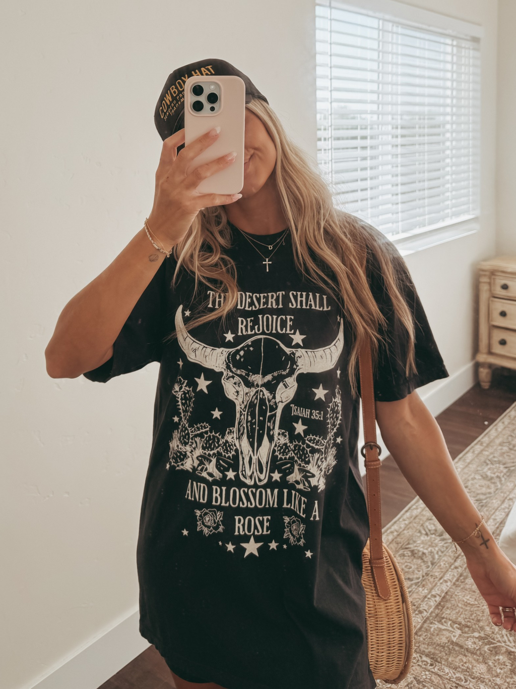 Rejoice Cow Skull Shirt