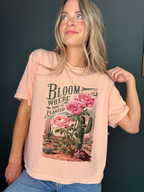 Bloom Where You Are Planted Boxy Tee