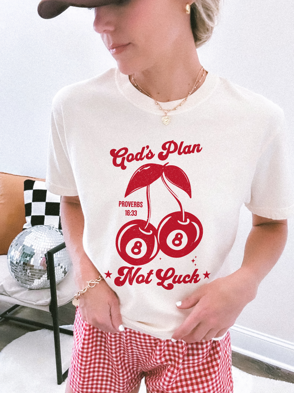 God's Plan Not Luck Boxy Tee